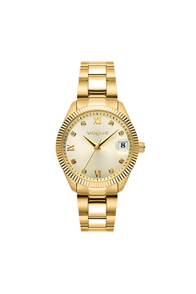 Vogue Γυναικείο Ρολόι Reina Medium Gold Tone Stainless Steel Bracelet 2020614242