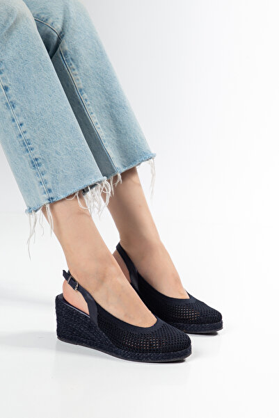 Elile Shoes Triko Espadril 33-34 'ten 42-43-44-45 'e Kadar Kadın Sandalet