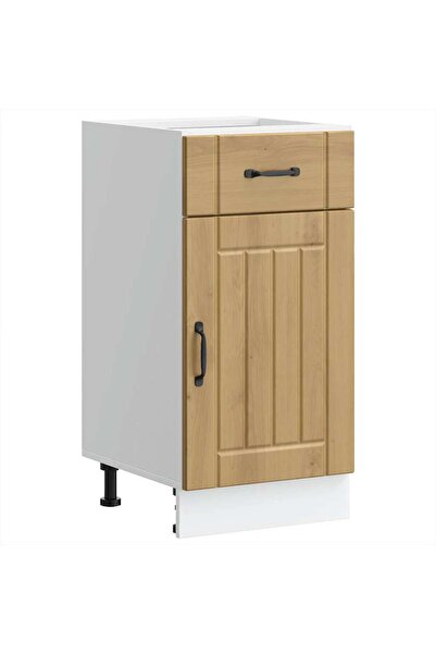vidaxl "Lucca" kitchen base cabinet made of handcrafted oak wood