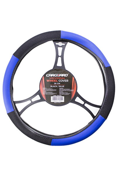 CarGuard Car steering wheel cover - black / blue -