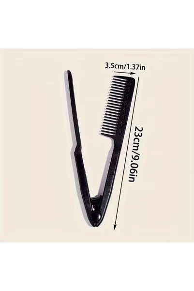FIVIONT V-Shaped Hair Straightener Comb – Anti-Static Hair Styling Comb, Easy Grip Design, Anti-Frizz, Portable Professional Hair Care Comb, 24.5 cm