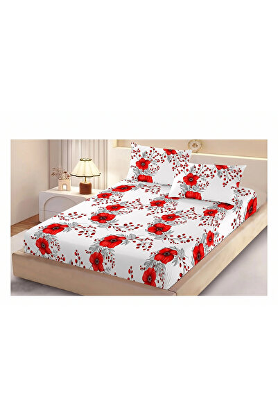NufJoy Set cearceaf de pat cu elastic 180x200x25 cm si 2 fete perna 50x70 cm ...