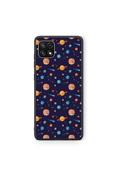 Other Samsung A22 5G Planets Black Glossy Θήκη