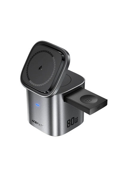 Acefast 6 σε 1 GaN Απόλυτος Κόμβος Φόρτισης MagSafe 80W Μαύρο (Z9)