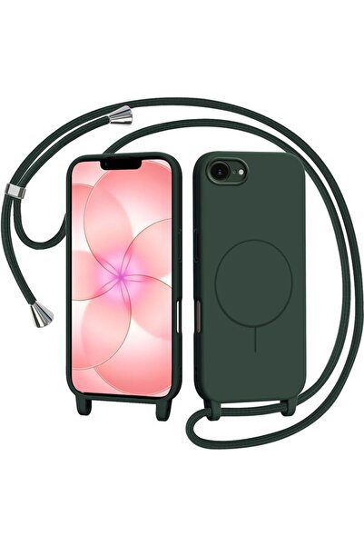 Orso Θήκη Soft Κορδόνι Magsafe Pine Green iPhone 16e/17e