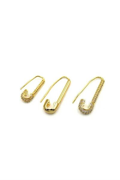 Marsilyan Nvdn- Ieg - 3-Piece Filkete Earrings - Gold Iegrs-Nvdn1