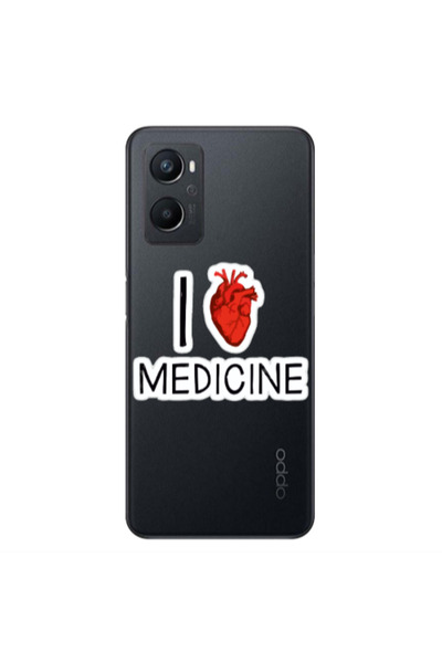Other Oppo A 96 I Love Medicin Transparent Silicone TPU Θήκη