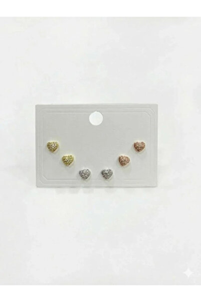Marsilyan Nvdn- Ieg - Multicolored Tiny Hearts Six-Piece Earrings Iegrs-Nvdn1