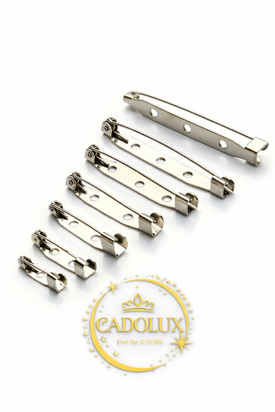 CADOLUX set 100 pin brooches silver 2 cm for brooches , by