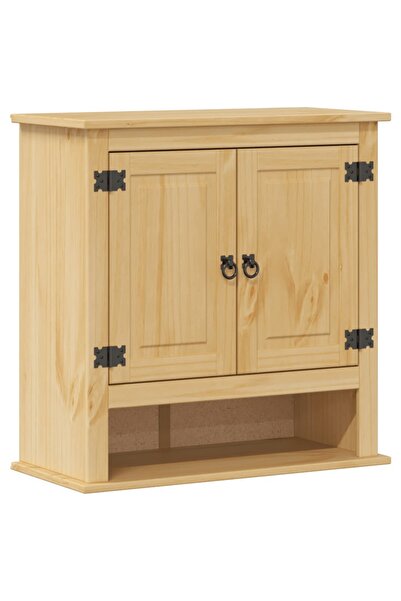vidaxl Dulap baie de perete „Corona”, 70x33x71,5 cm, lemn masiv pin