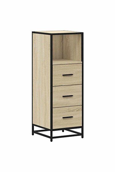 vidaxl Dulap de baie stejar Sonoma 35x37,5x100 cm lemn prelucrat