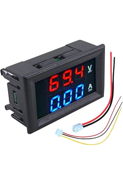 Yıldızan Terra Organik Digital Dual Voltmeter Ammeter Volt Current Meter Dc 0...