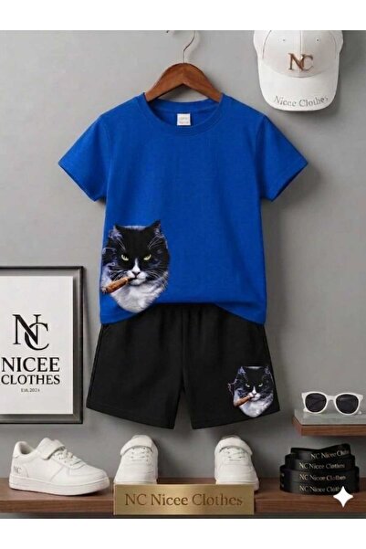 NC Nicee Clothes ΚΑΛΟΚΑΙΡΙΝΟ ΠΑΙΔΙΚΟ ΜΠΛΟΥΖΑΚΙ ΣΟΡΤΣ UNISEX (ΕΚΤΥΠΩΣΗ ΓΑΤΑΣ Μ...