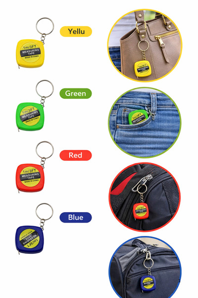 Marsilyan Meter Keychain 1 Meter Strip Measuring Tape Pocket Type Portable Me...