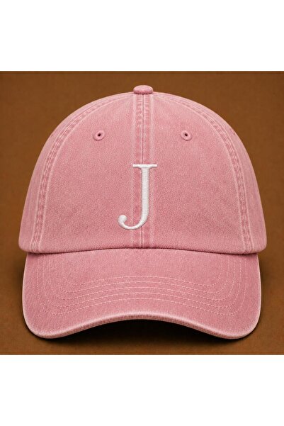 WeavedCo Letter "J" Special Design for Names Embroidered Vintage Washed Baseb...