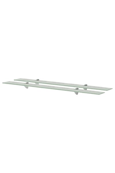 vidaxl Rafturi suspendate, 2 buc., 100 x 20 cm, sticlă, 8 mm