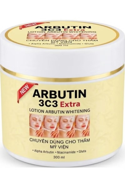 ABUTINE 3C3 أربوتين 3C3 لوشن أربوتين إضافي لتبييض البشرة 300 مل