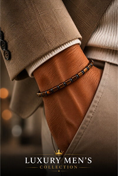 Jack Ferrero Luxury men's collection natural stone bracelet