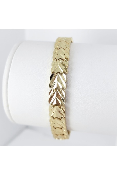 Milena BRATARA DAMA PLACATA CU AUR 14K -LUNGIME 19CM