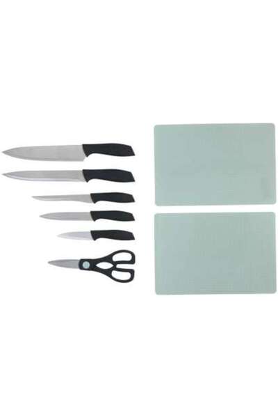 Alpina Set 8 Piese Taiat Bucatarie ( 5 Cutite ,1 Foarfeca Si 2 Tocatoare )
