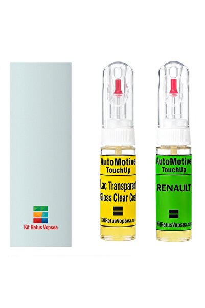 YLKRS AUTOMOTIVE Kit retus vopsea touch-up Renault Espace R534 (Blanc Nautiqu...