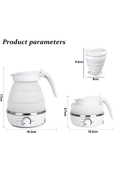 DMG TECH Foldable Electric Kettle, Portable for Travel, Smart 5-Temp Control,...
