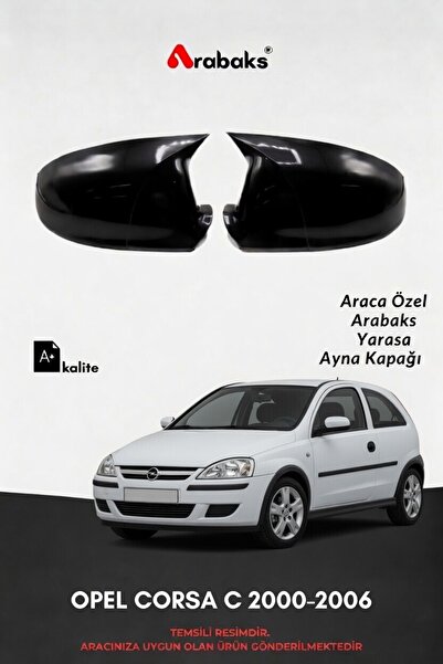 Arabaks OPEL CORSA C 2000-2006 Yarasa Ayna Kapağı 2'li Takım (BATMAN TİP, DAY...