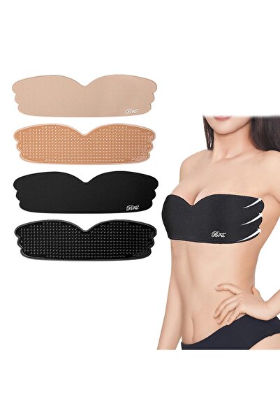 Sthxyfaith 2 PCS Strapless Sticky Bra Reusable Adhesive Invisible Backless Br...