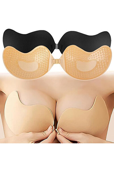 Sthxyfaith 2 PCS Sticky Bra Adhesive Strapless Backless Bra for Women Seamles...