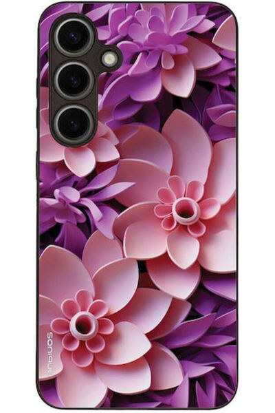 Other Θήκη Sonique Σειράς 3D Λουλουδιών για Samsung Galaxy S24 Plus Ροζ