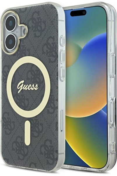 Guess Πίσω Κάλυμμα Πλαστικό Μαύρο (iPhone 16 Plus) Κωδικός: GUHMP16MH4STK