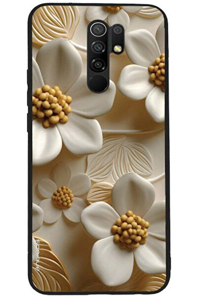 Other Θήκη Sonique Σειράς 3D Λουλουδιών για Xiaomi Redmi 9 Λευκή