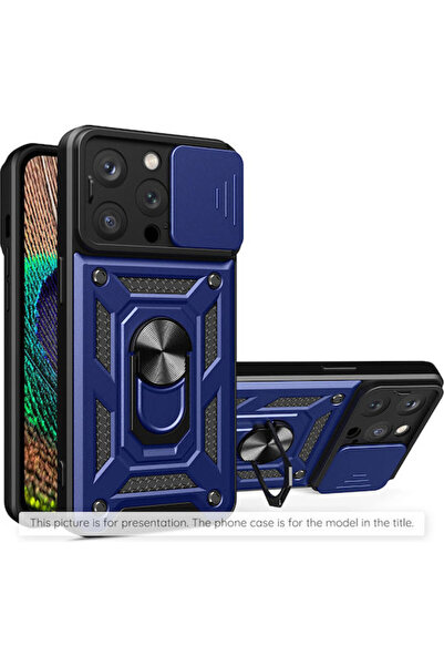 Techsuit Camshield Πίσω Κάλυμμα Πλαστικό / Σιλικόνης Μπλε (iPhone 15 Plus)
