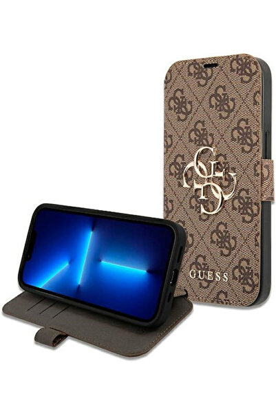 Guess Θήκη Συνθετικό Δέρμα Καφέ (iPhone 13 Pro Max) Κωδικός: GUBKP13X4GMGBR