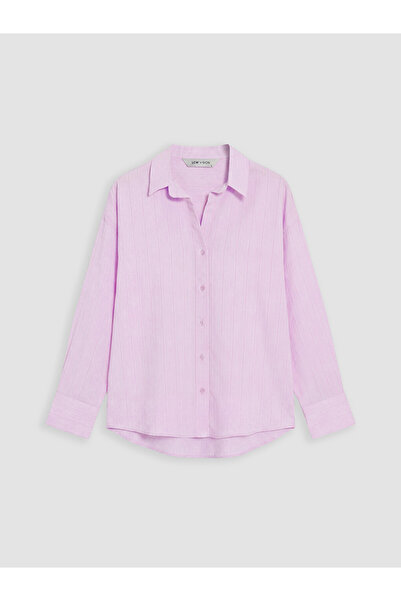 LC Waikiki Esvab • Modern & Distinctive Striped Loose Fit Women's Shirt
