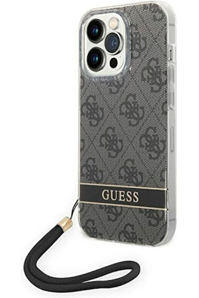 Guess Πλαστικό Πίσω Κάλυμμα με Λουράκι Μαύρο (iPhone 14 Pro) Κωδικός: GUOHCP1...