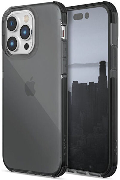 Raptic Husă transparentă pentru spate din plastic / silicon gri (iPhone 14 Pro)