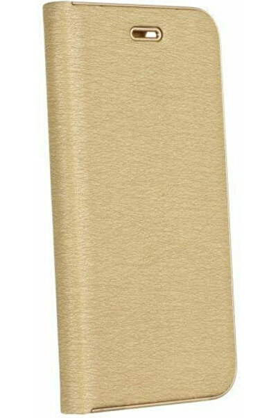 Forcell Luna Gold Book Συνθετικό Δέρμα Χρυσό (Galaxy S21 FE)
