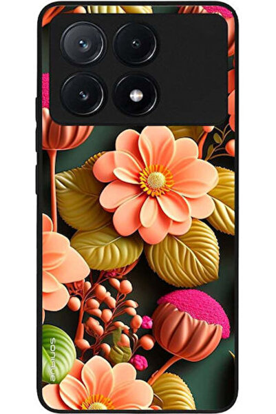 Other Θήκη Sonique Σειράς 3D Λουλουδιών για Xiaomi Poco X6 Pro 5G Σολομί