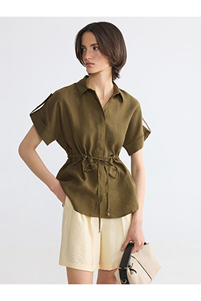 LC Waikiki Green Oversize Women's Shirt