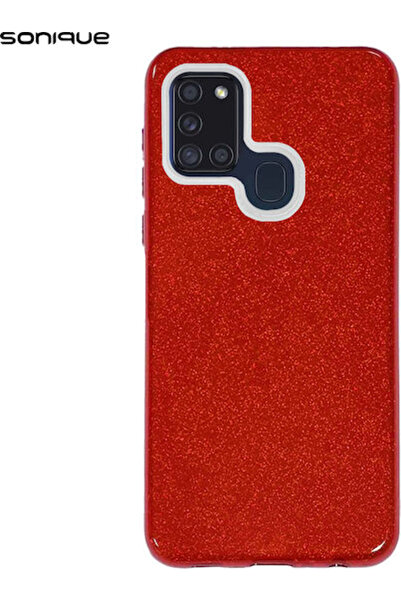 Other Σονίκ Λαμπερή Πίσω Θήκη Σιλικόνης Κόκκινη (Galaxy A21s)
