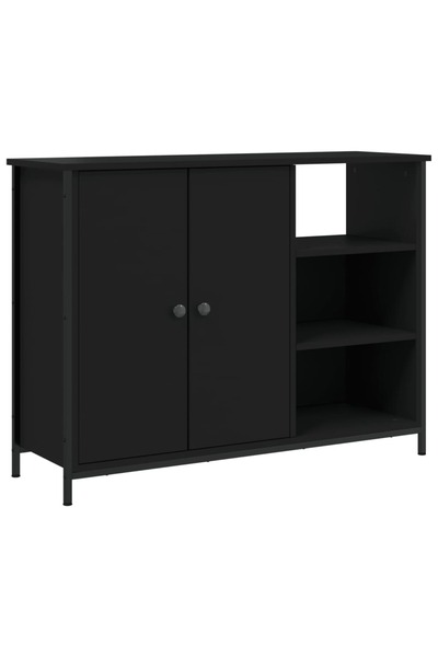 vidaxl Servantă, negru, 100x33x75 cm, lemn prelucrat