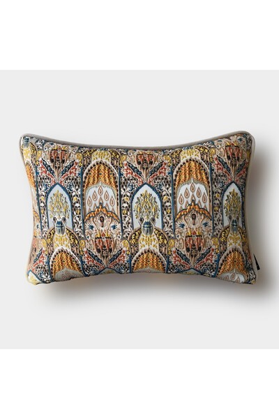 "Nomad Mosaic" Etnik Desenli Kırlent Kılıfı - 30x50