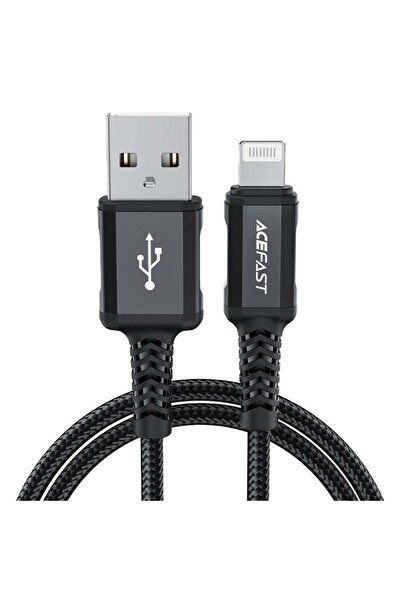 Acefast C4-02 USB-A to Lightning Charging Cable, Braided Nylon, 1.8m, MFI Cer...