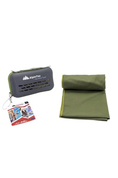 ALPINPRO AlpinTec Πετσέτα Μικροϊνών Γρήγορου Στεγνώματος - Χακί