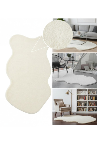 SyaMAG Covor decorativ, moale și confortabil, blană artificială, 110 x 60 cm,...