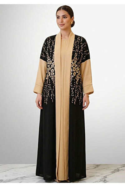 Muchmy 3 in 1 Women's Premium Embroidered Abaya With Inner And sheila Casual ...