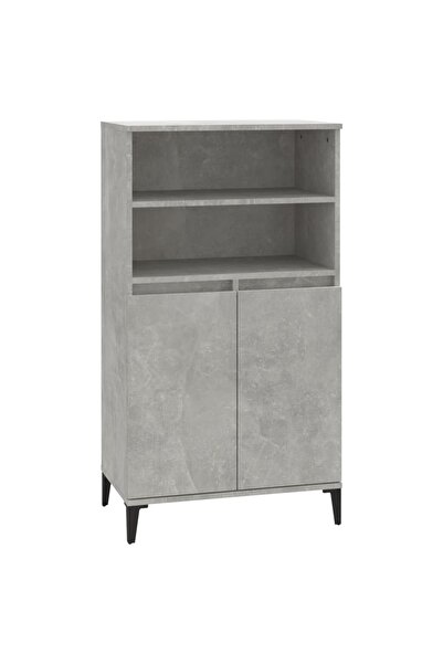 vidaxl Tall cabinet, concrete grey, 60x36x110 cm, composite wood