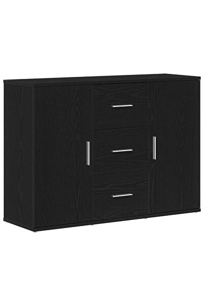 vidaxl Bufetă Stejar negru 91x29,5x65 cm Lemn prelucrat