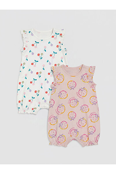 LC Waikiki Printed Baby Girl Rompers 2-Pack for Style Enthusiasts from Uzg Store